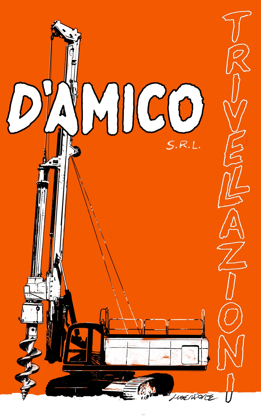 Illustrazione di una trivella D'AMICO Trivellazioni